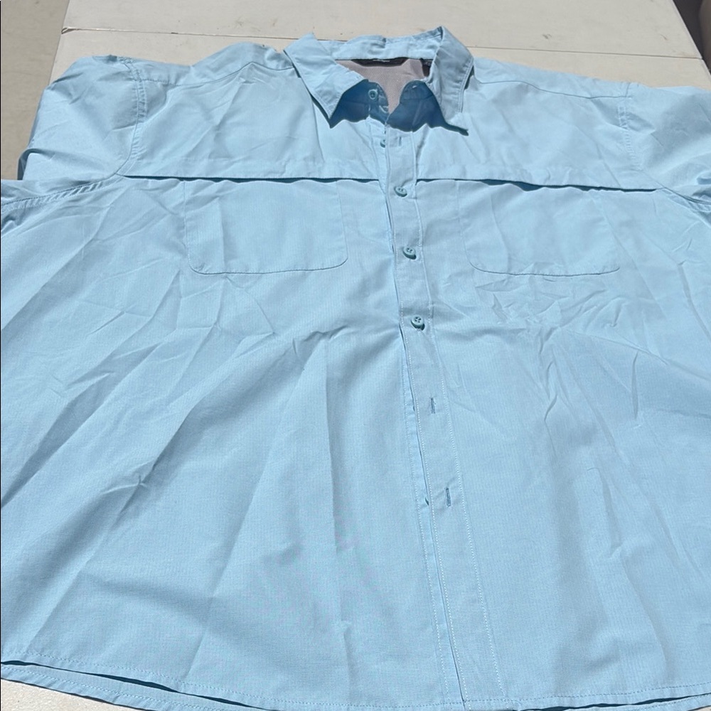 Wrangler Blue Casual Button Down Shirt